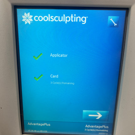 3 Cycle CoolAdvantage Plus Treatment Card for Coolsculpting Machine for Sale
