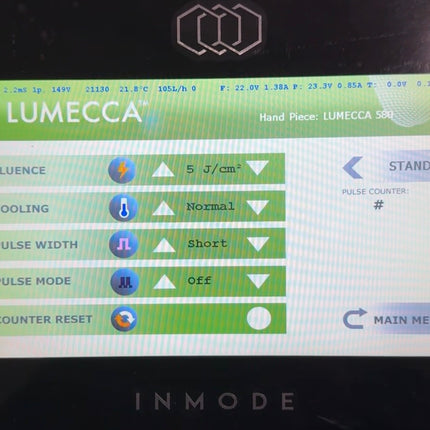 2023 Inmode Optimas w/ Morpheus8, Lumecca 515nm, Lumecca 580nm & Diolaze XL Handpieces for sale