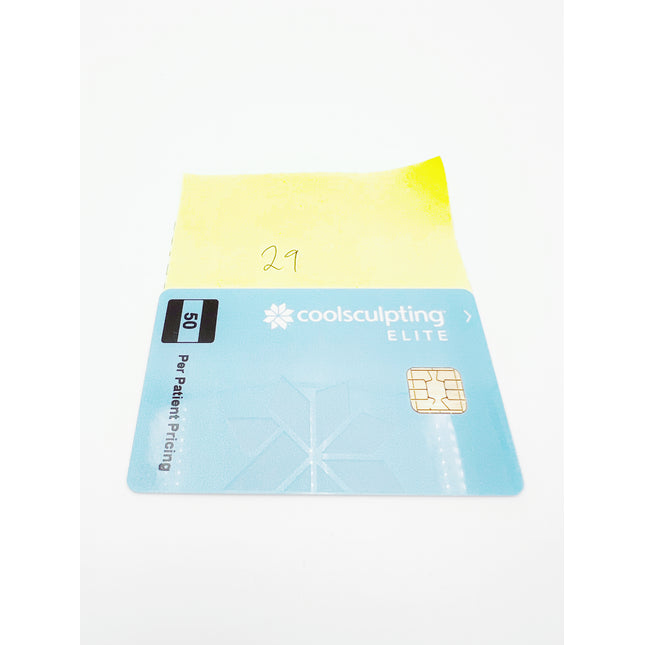 29 Cycle Coolsculpting Elite Light Blue Card For Sale