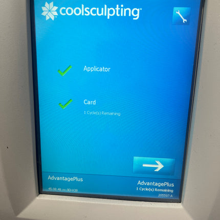 1 Cycle CoolAdvantage Plus Treatment Card for Coolsculpting Machine for Sale