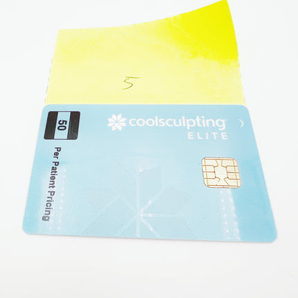 5 Cycle Coolsculpting Elite Light Blue Card For Sale