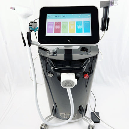 2022 Inmode Optimas w/ Morpheus8 Face (with tips), Morpheus8 Body, Lumecca 580nm, & Forma