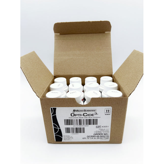 Box of 12 Opti-Cide 3 Cleaning Solution for Diamondglow or Dermalinfusion machine for Sale - Offer Aesthetic