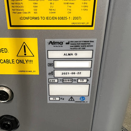 2021 Alma Q Q-Switched Laser for Sale