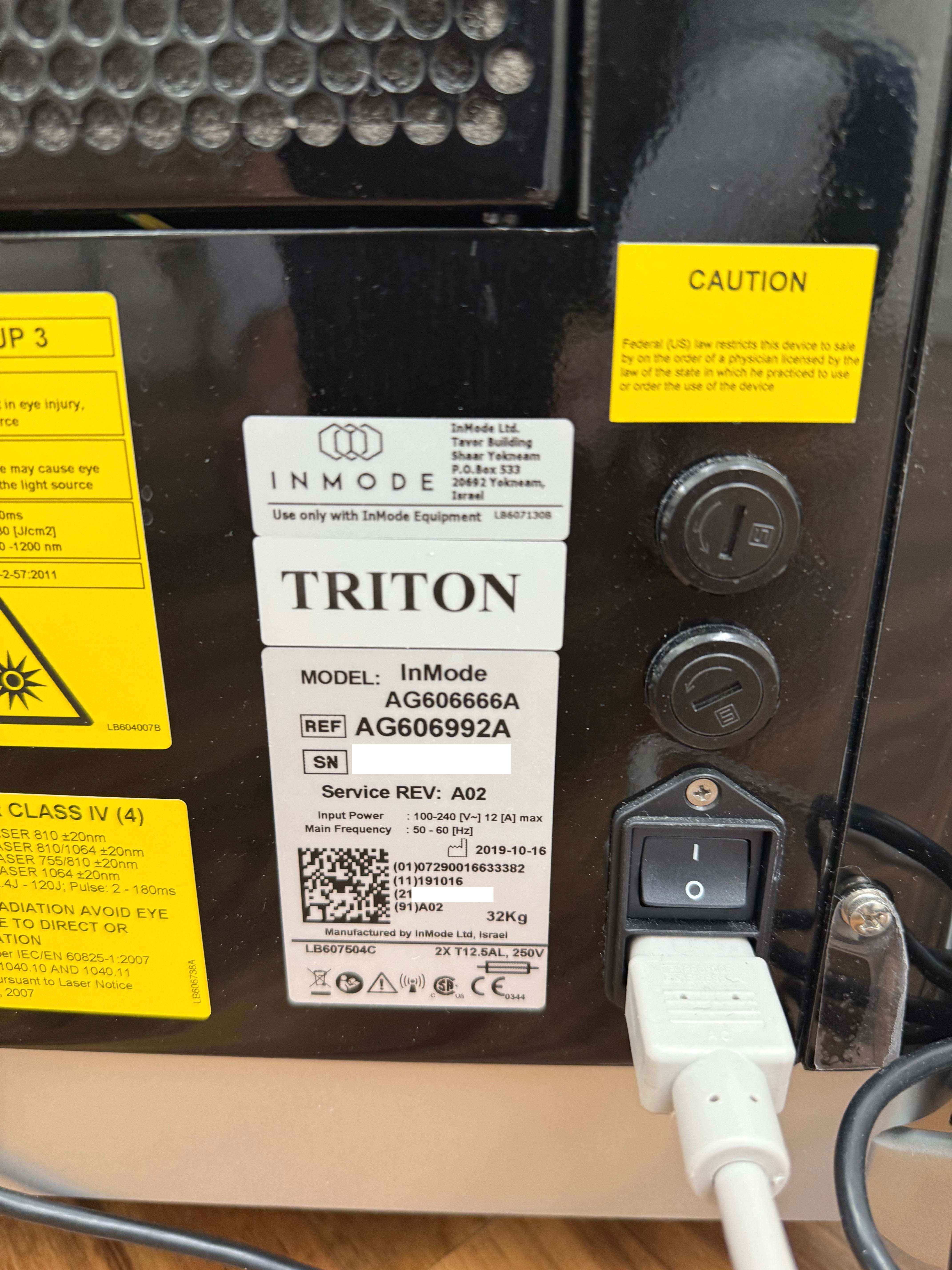 2019 Inmode Triton /w 6 handpieces for sale