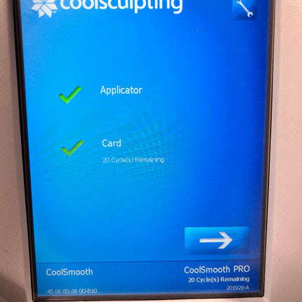 Allergan/Zeltiq 20 Cycle CoolSmooth Pro Treatment Card for CoolSculpting Machine for Sale