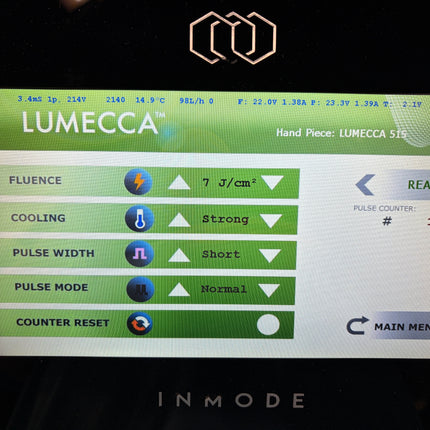 2019 Inmode Lumecca 515nm Handpiece *Low Shot Counts* w/ 90 Day Warranty for Sale
