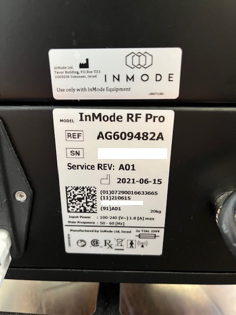 2021 Inmode RF Pro Morpheus8 /w Face and Body Handpieces for Sale