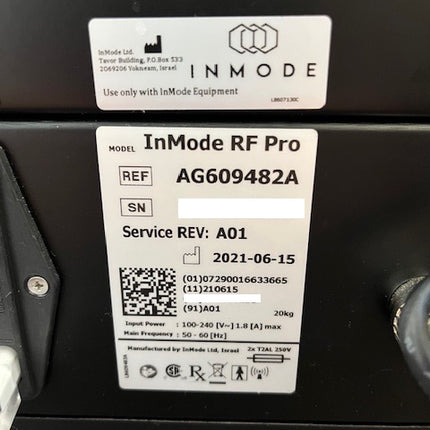 2021 Inmode RF Pro Morpheus8 /w Face and Body Handpieces for Sale - Offer Aesthetic