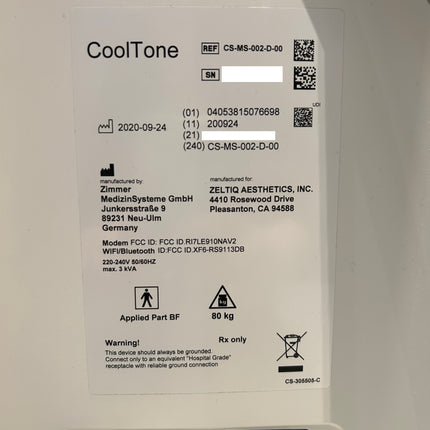 2020 Allergan/Zeltiq Cooltone for Sale - Offer Aesthetic